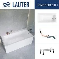 Lauter Seraphina 170x80 2112170R (с ножками и сифоном 21Y11022 белый)