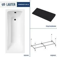 Lauter Bianca 160х70 21207160 (с каркасом и черным подголовником)