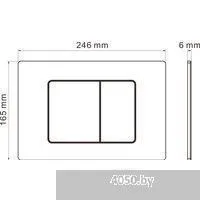 Roxen Antares в комплекте с инсталляцией Roxen Attach 5 в 1 968412 (кнопка: сатин)