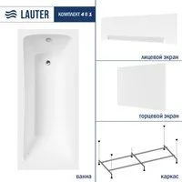 Lauter Bianca 160х70 21207160 (с каркасом, белым лицевым и торцевым экраном)