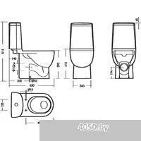Sanita Luxe Fest Comfort WC.CC/Fest/2-DM/WHT.G/S1