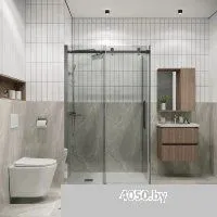 Grossman Classic 100x80x195 120.K33.04.1080.10.00 (хром/прозрачное стекло)