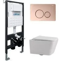 Abber Rechteck AC1201-AC0105-AC0121RG (с кнопкой смыва)