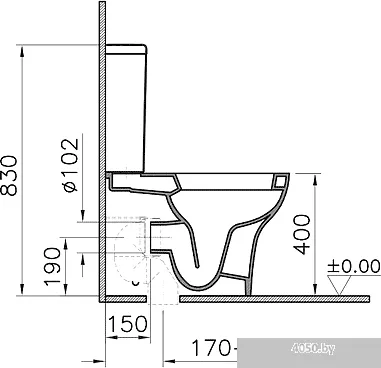 Унитаз Vitra Zentrum [9012B003-7202]