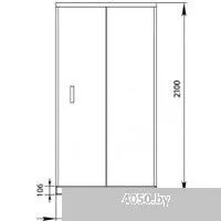 Aquanet Alfa NAA6121 160 (прозрачное стекло)