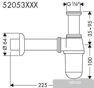 Сифон Hansgrohe 52053000