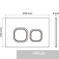 Roxen Antares Tornado в комплекте с инсталляцией StounFix Dual Fresh 6 в 1 968385 (кнопка: хром глян