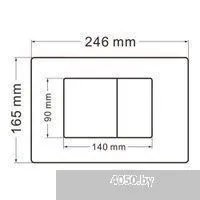 Abber Bequem AC1100T-AC0105-AC0120MW (с кнопкой смыва)