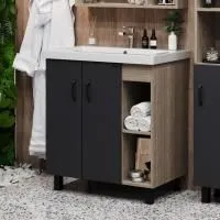 Onika Тумба под умывальник Тимбер 70.10 107057 (серый матовый/дуб сонома)