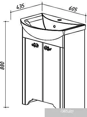 Belux Квадро Тумба под умывальник [Н60]