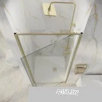 Niagara Nova NG-45-9ASG 90х195 (золото сатин/прозрачное стекло)