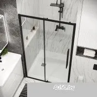 Grossman Cosmo 100x195 100.K33.02.100.21.00 (черный матовый/стекло прозрачное)