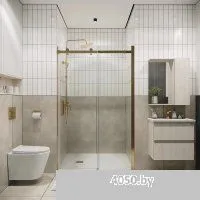 Grossman Classic 100.K33.04.160.32.00 160х195 (золото сатин/стекло прозрачное)