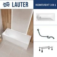 Lauter Amelia 150 21204050 (с ножками и сифоном 21Y32000 хром)