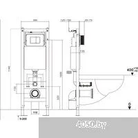 Asten Readle Zentralmodul AR0501-0601B c черной матовой кнопкой