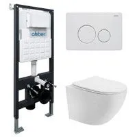 Abber Bequem AC1100T-AC0105-AC0121MW (с кнопкой смыва)