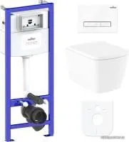 Унитаз Lavinia Boho Relfix Aveo Rimless 6 в 1 77040129 (белое стекло)