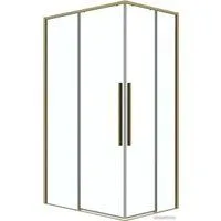 Grossman Galaxy 90x80x195 300.K33.01.9080.32.00 (золото сатин/прозрачное стекло)