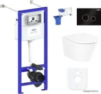 Унитаз Lavinia Boho Relfix Biore Rimless 7 в 1 87050192 (черное стекло)