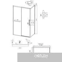 Grossman Style 100x100x195 120.K33.05.1010.10.00 (хром/стекло прозрачное)