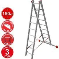 Новая высота NV 322 двухсекционная профессиональная 2x9 ступеней