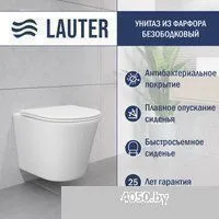 Lauter Longer 2110822 с кнопкой 219701HD (узкая, хром)