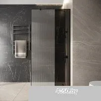 Niagara Nova NG-481-90FBLACK 90x200 (черный матовый/рифленое/тонированное стекло)