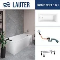 Lauter Aurora 170x70 21010070 (с ножками и сифоном 21Y11020 хром)