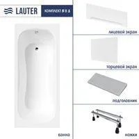 Lauter Sophia 140 21205140 (с ножками, серым подголовником, белым лицевым и торцевым экраном)