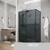 Grossman Galaxy 80x195 200.K33.01.80.21.10 (черный матовый/стекло тонированное)