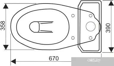 Унитаз Оскольская керамика Элисса (черный)