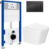 Lauter Square 214903 с кнопкой 219704J (прямоугольная, черный)