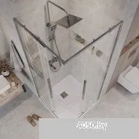 Grossman Galaxy 100x100x195 300.K33.01.1010.10.00 (хром/прозрачное стекло)