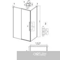 Grossman Galaxy 140x90x195 120.K33.01.1490.32.00 (золото сатин/стекло прозрачное)