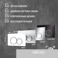 Lauter Augsburg 21109EC + 21901002 (кнопка круглая, черный)