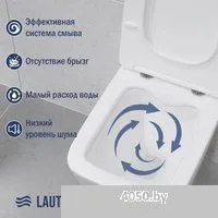 Lauter Square 214903 + TECE Kit 9400412 с кнопкой (хром)