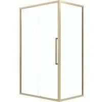 Grossman Cosmo 100x80x195 120.K33.02.1080.32.00 (золото сатин/стекло прозрачное)