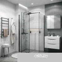 Grossman Pragma 100х195 200.K33.03.100.42.00 (графит сатин/стекло прозрачное)