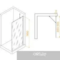 RGW WA-102Gb 351010209-16 90 (золото brush/прозрачное стекло)