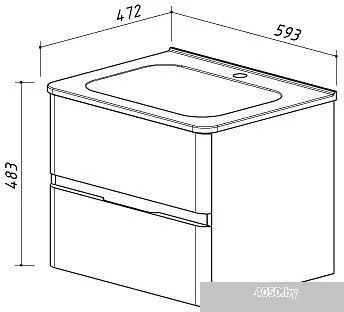 Belux Терра Лайт Тумба под умывальник [Н60-02]