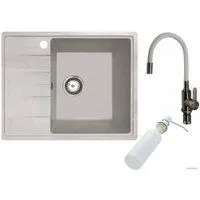 БелЭворс Mila R + смеситель W74004-3 + дозатор L405H (белый)