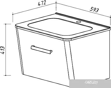 Belux Марсель тумба под умывальник [Н-60-02]