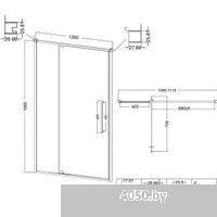 Niagara Nova NG-35-11AGR 110х195 (графит/прозрачное стекло)