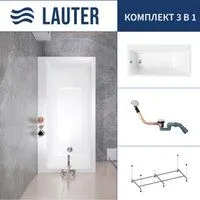 Lauter Seraphina 170x80 2112170L (с каркасом и сифоном 21Y11030 хром)