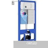 Roxen Porto в комплекте с инсталляцией StounFix Dual Fresh 6 в 1 968015 (кнопка: золото глянцевое )