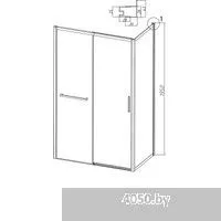 Grossman Style 80x195 200.K33.05.80.10.00 (хром, стекло прозрачное)