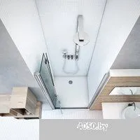 Roth Tower Line TZNL1/90 (хром/прозрачное стекло)