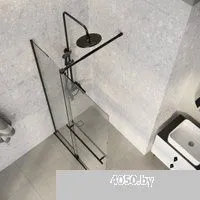 Niagara Nova NG-671-12BLACK 120x200 (черный матовый/прозрачное стекло)