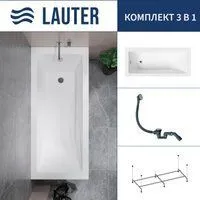 Lauter Estelle 140 21206040 (с каркасом и сифоном 21Y31000 хром)