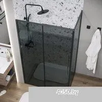 Grossman Galaxy 80x195 200.K33.01.80.21.10 (черный матовый/стекло тонированное)